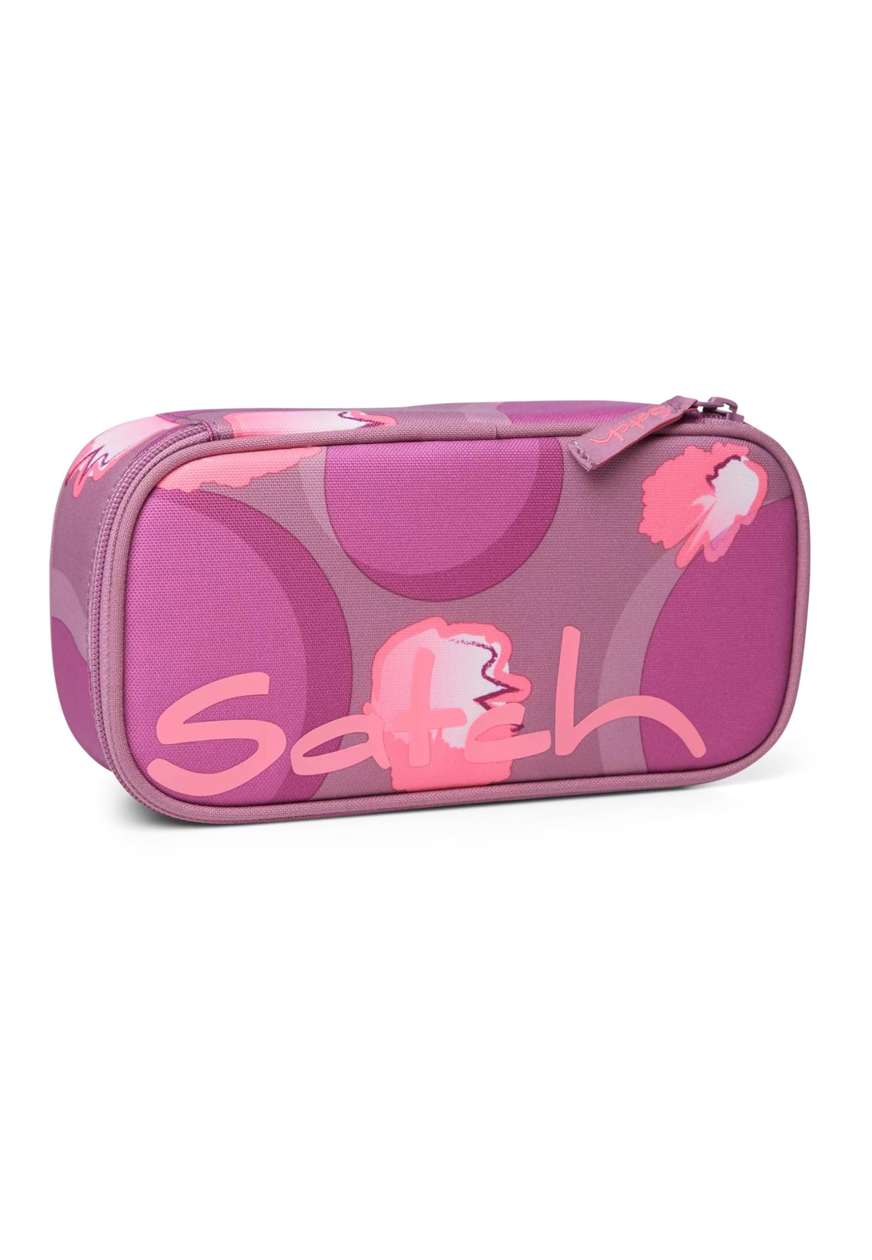 Satch Schlamperbox - Mäppchen groß, Trennfach, Geodreieck - Walking Clouds - Lila