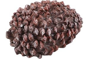 TEHAUX Pine Cone Shape Key Hider Box Outdoor House Key Storage Safe for Garden Yard Decor with Hidden