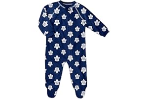 Outerstuff Newborn Toronto Maple Leafs All Over Print Raglan Sleeper - Size 0-3 Months Blue