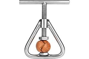Anwenk Nut Cracker Black Walnut Cracker Stainless Steel Pecan Cracker Nutcracker Tool Heavy Duty for All Nuts,Black Walnut, M