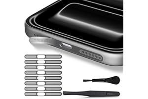 8PCS iPhone Speaker Dust Cover Protector Compatible with iPhone 17 Pro Max Earpiece Speaker Mesh Anti Dust Adhesive Sticker, 