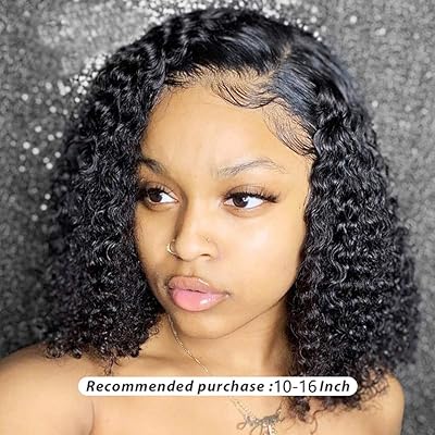 Miss Blue Pre plucked Curly Bob Human Hair Wig Ireland Ubuy