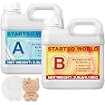 STARTSO WORLD Silicone Mold Making Kit 20A, 80OZ Platinum Liquid Silicone Rubber for Mold Making, Fast Cure & Food Safe Silicone Mold Maker, Ideal for Casting Resin Molds/Silicone Molds 1:1 by Volume