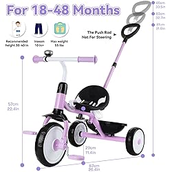 Liberry 2 in 1 Toddler Tricycle Age 2 3 4 Years