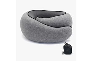LyneeRan Wander Plus Travel Neck Pillow, Stowable U-Shaped Pillow, Memory Foam Travel Pillow, Travel Neck Pillow, Neck Pillow for Nap(Dark Gray)