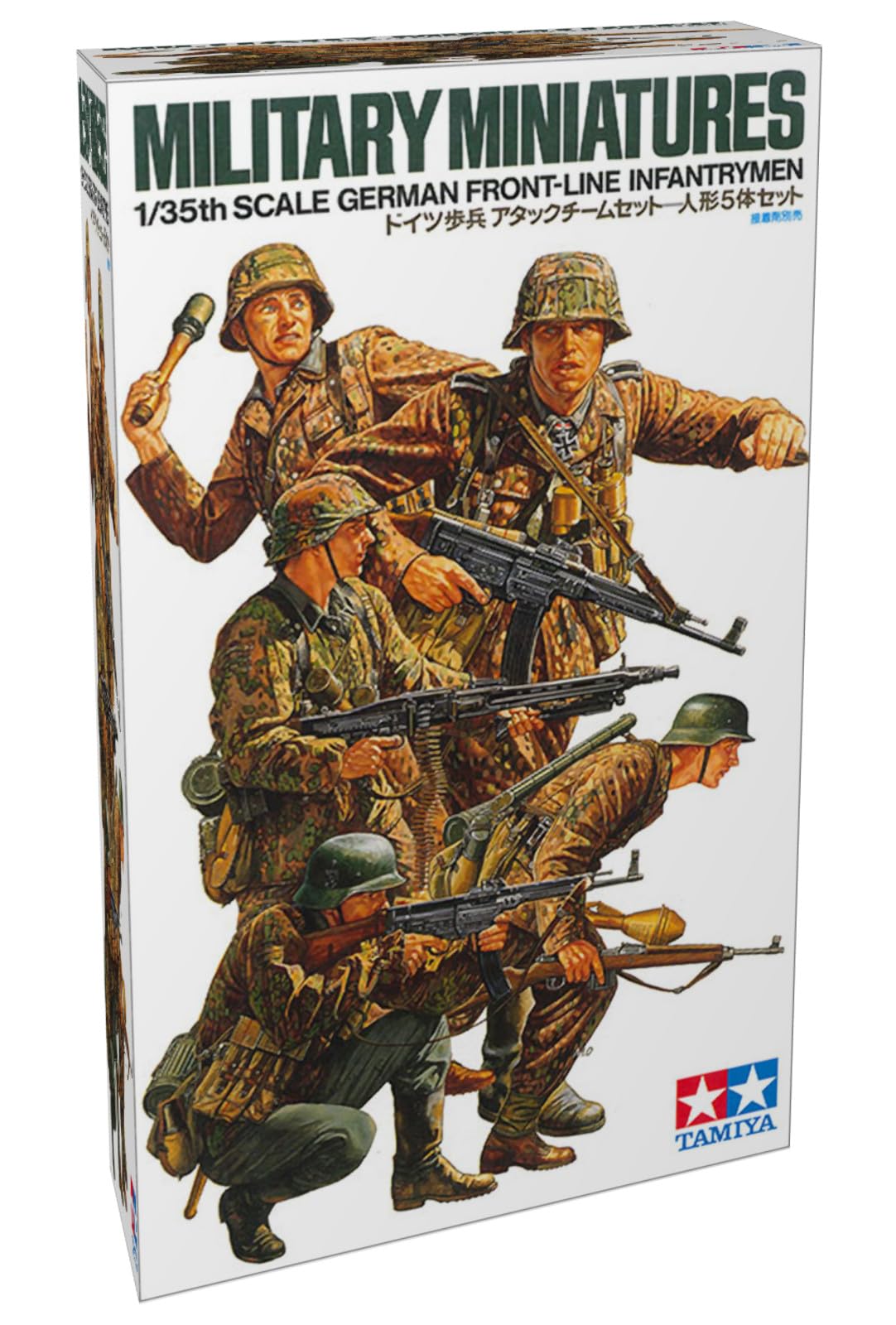 Tamiya 300035196 – 1:35 WWII Figurine Set German Infantry Soldiers (5)