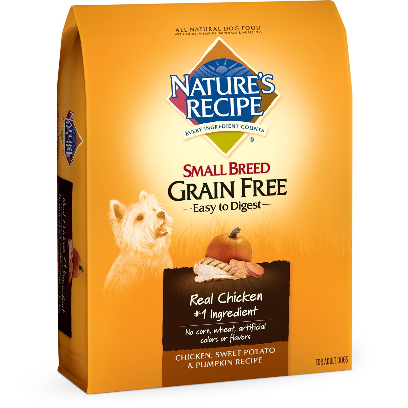 Nature's Recipe Small Breed Grain Free Easy to Digest Dry Dog Food