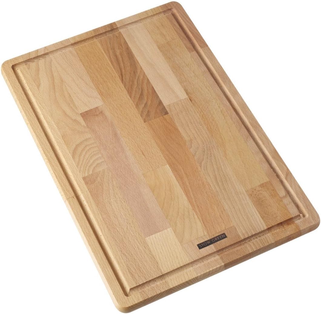 Large Solid Beech Wood Rectangular Chopping Board, FSC Certified