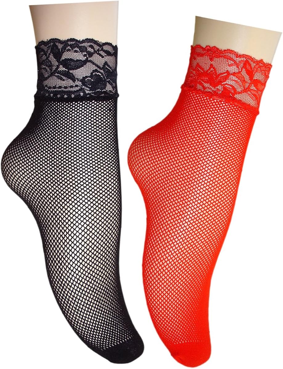 Women's Charming Ankle Socks with Lace for Regular and Extra