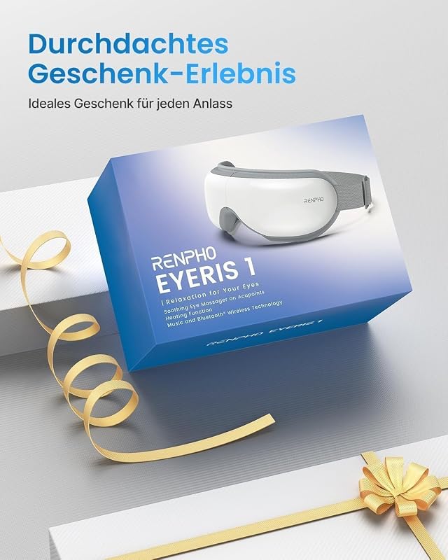 Augenmassagegerät mit Wärme, Wellness Geschenke für Frauen Männer