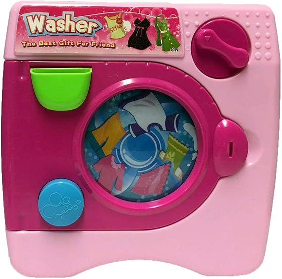 Koolbitz Pretend Play Washing Machine Electronic Toy Washer with