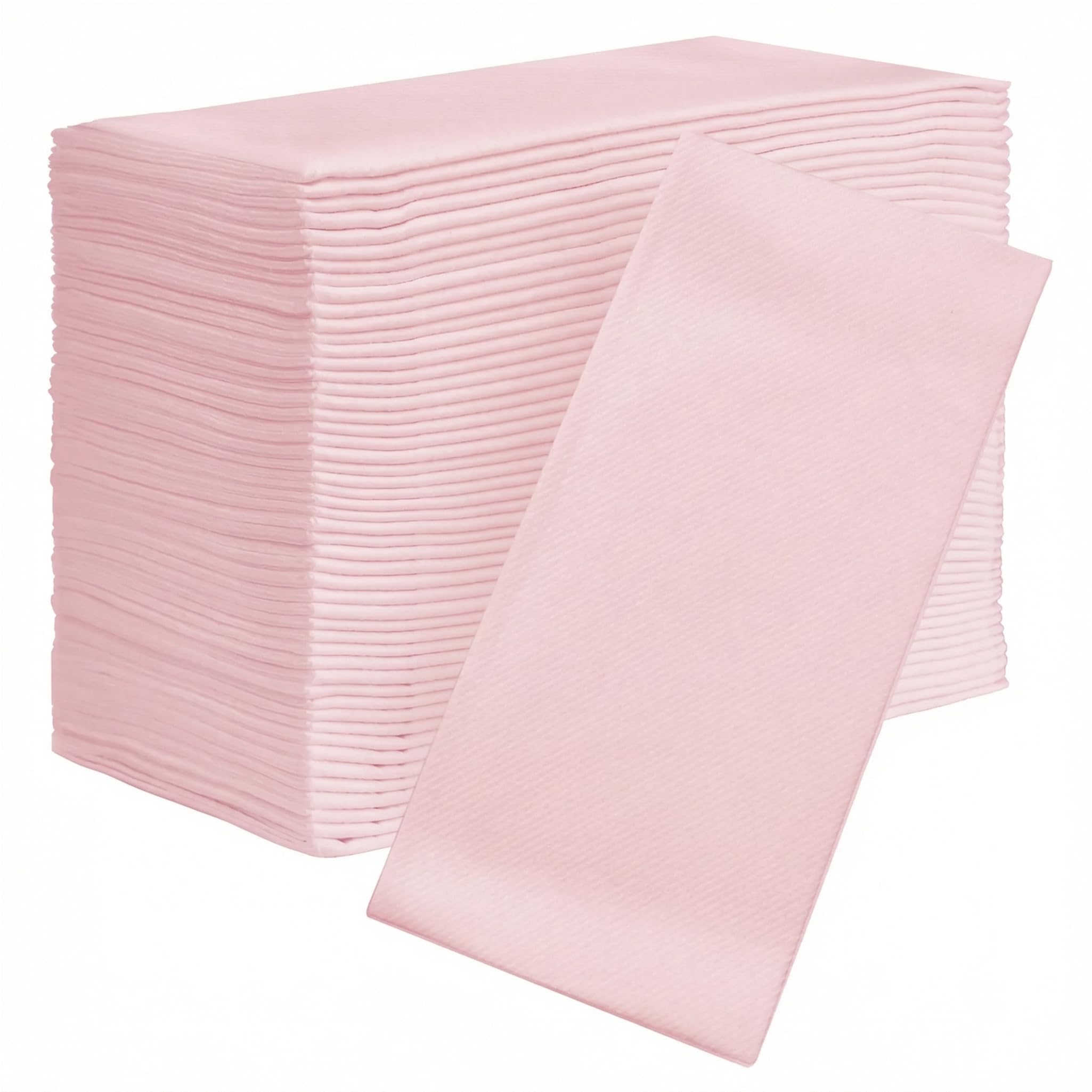 AMERICAN HOMESTEAD Paper Napkins - Pink Disposable Linen-Like Dinner Napkins - Restaurant-Quality Table Serviettes for Weddings, Parties, and Events - 15.75" x 15.75" - 50 Count