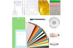 Cutaswish The All-in-One Accessories Bundle for Joy-Accessories and Supplies Include Card Kit,Vinyl Sheets,Joy Mat and Weeding Tools