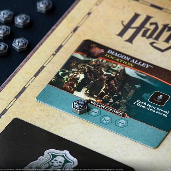 USAOPOLY HARRY POTTER HOGWARTS BATTLE COOPERATIVE DECK BUILDING CARD GAME | OFFICIAL LICENSED MERCHANDISE BOARD GREAT GIFT FOR FANS MOVIE ARTWORK FOR 132 MONTHS TO 1188 MONTHS