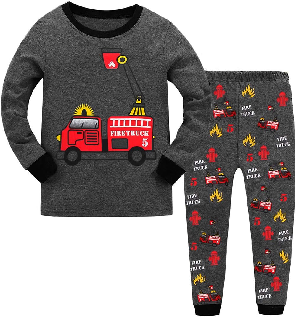 Boys Cotton Pajamas Baby Long Sleeve Pajama Little Boy Short Sleeve Pajamas Kid Dinosaur Sleepwear Set