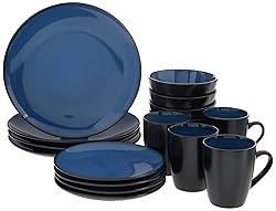 Gibson Soho Lounge Round Reactive Glaze Stoneware