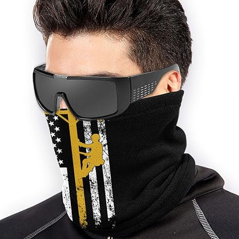 Download Yellow Lineman Neck Warmer Gaiter Fleece Ski Face Mask Cover For Winter At Amazon Men S Clothing Store PSD Mockup Templates