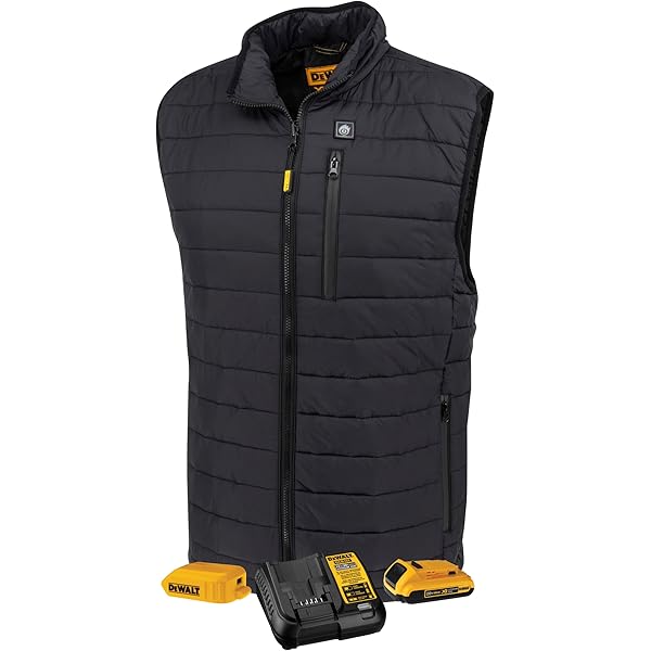 Amazon.com: Unisex Heated Reversible Vest Kitted - Black - Size 2X