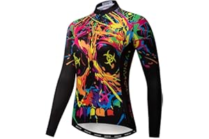 JPOJPO Cycling Jersey Women Bicycle Team Long Sleeve Racing Bike T-Shirt Warm Clothing Sport Tops