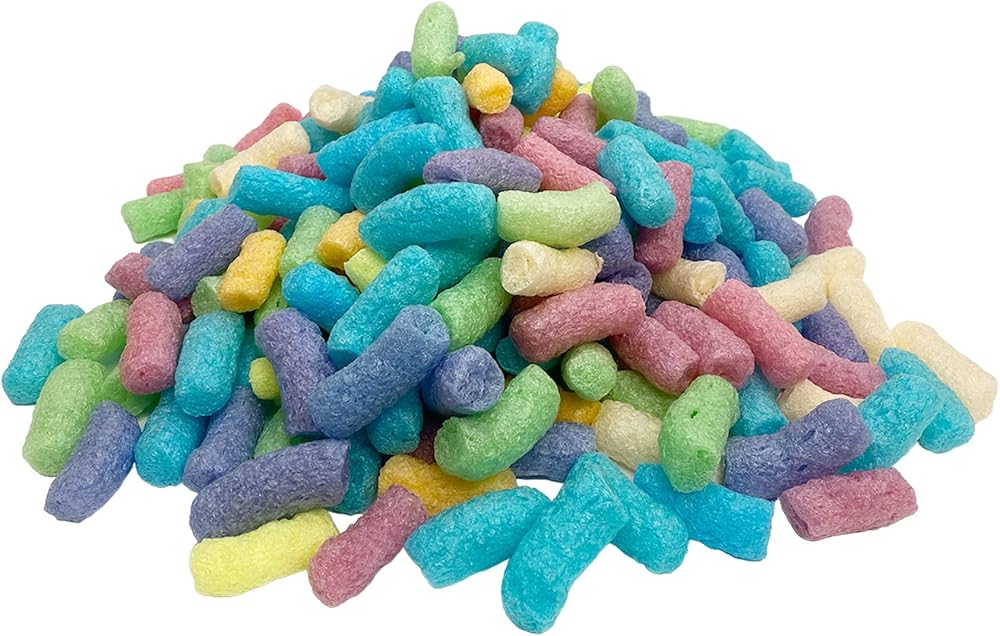 Edenpack 1 Cubic Foot Multi Colour Ecoflo Biodegradable Packing Peanuts Void