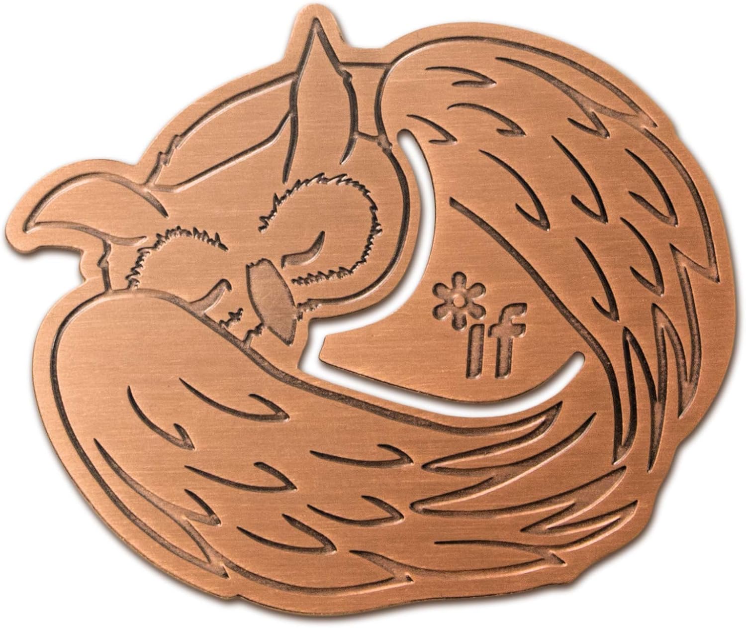 Curled Up Corners - Sleepy Owl, Bronze - Image 3