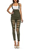 TwiinSisters Women's Distressed Stretch Twill