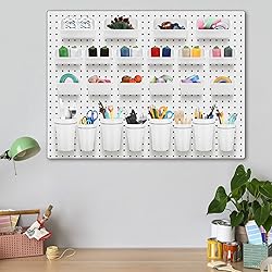 Roowest 60 Pcs Pegboard Cups Pegboard Bins