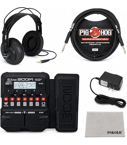 Amazon.com: Zoom A1X FOUR Multi-Effects Processor Bundle with XLR