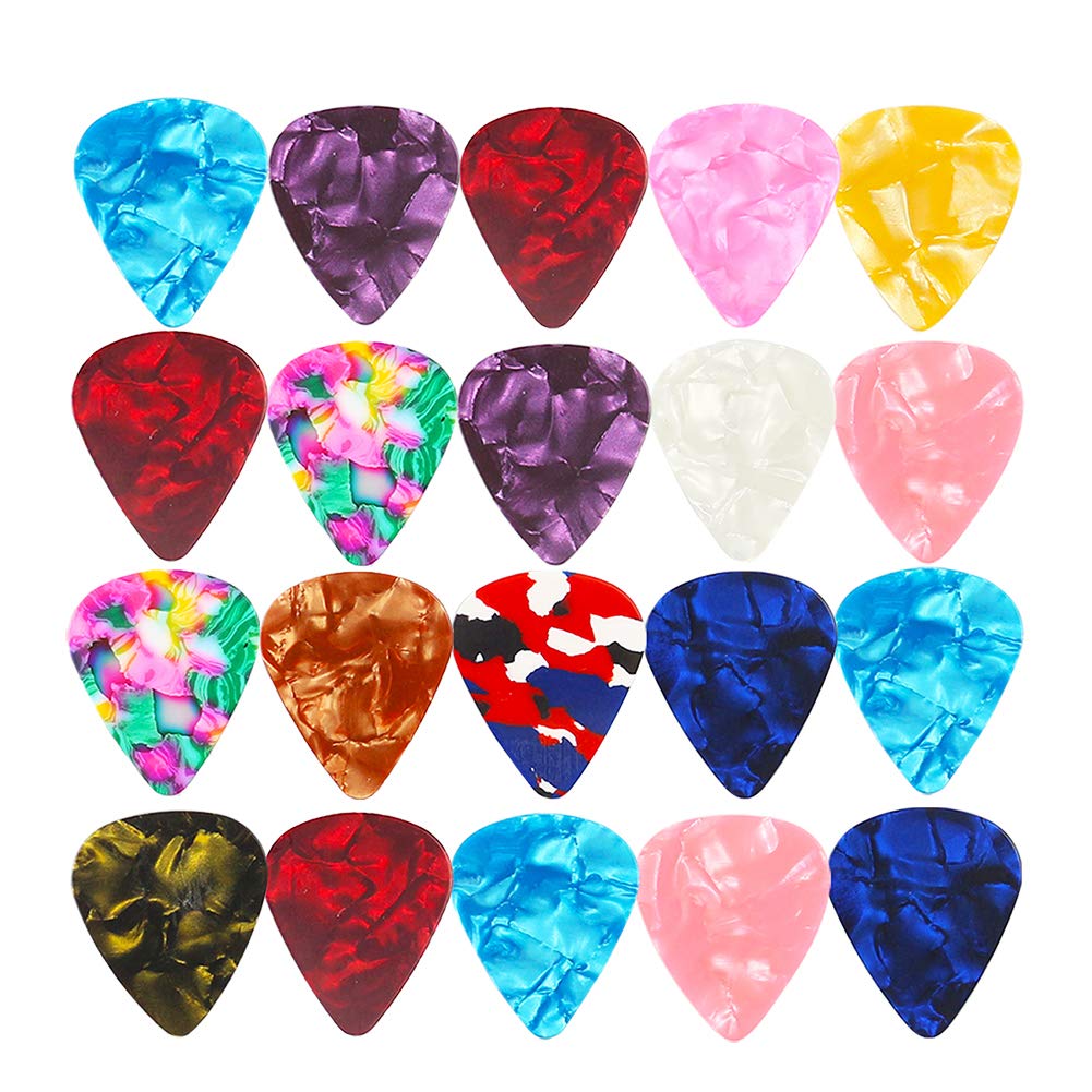 20Pcs Thin Acoustic Guitar Picks Lightweight Picks Kit Guitar Picks