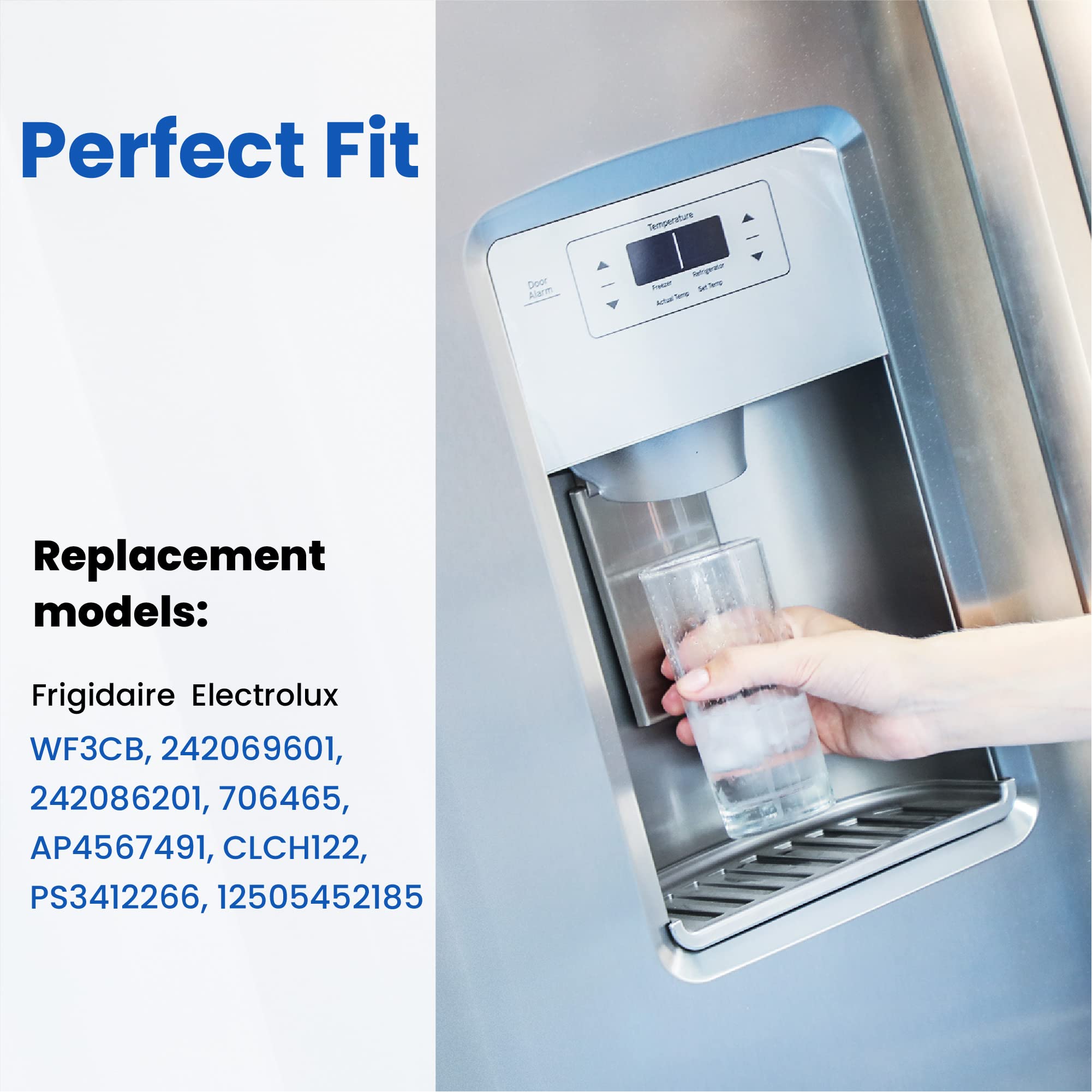 HP006 Replacement for Frigidaire WF3CB, Pure Source 3, WF425, 706465, 242069601, 242086201, 242017800, Height 9 inches, 1 Count