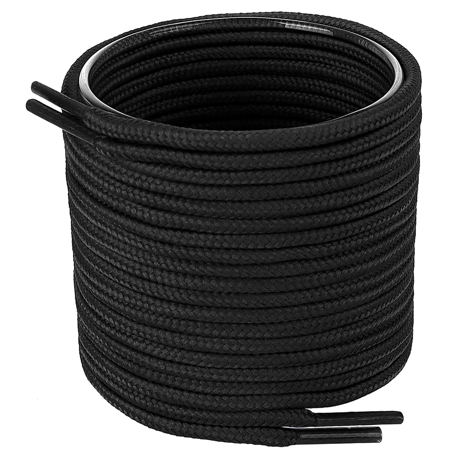 Photo 1 of LUOFMISS Round Shoe Laces for Sneakers,2 Pairs Solid Color Shoelaces for Boots and Athletic Shoes