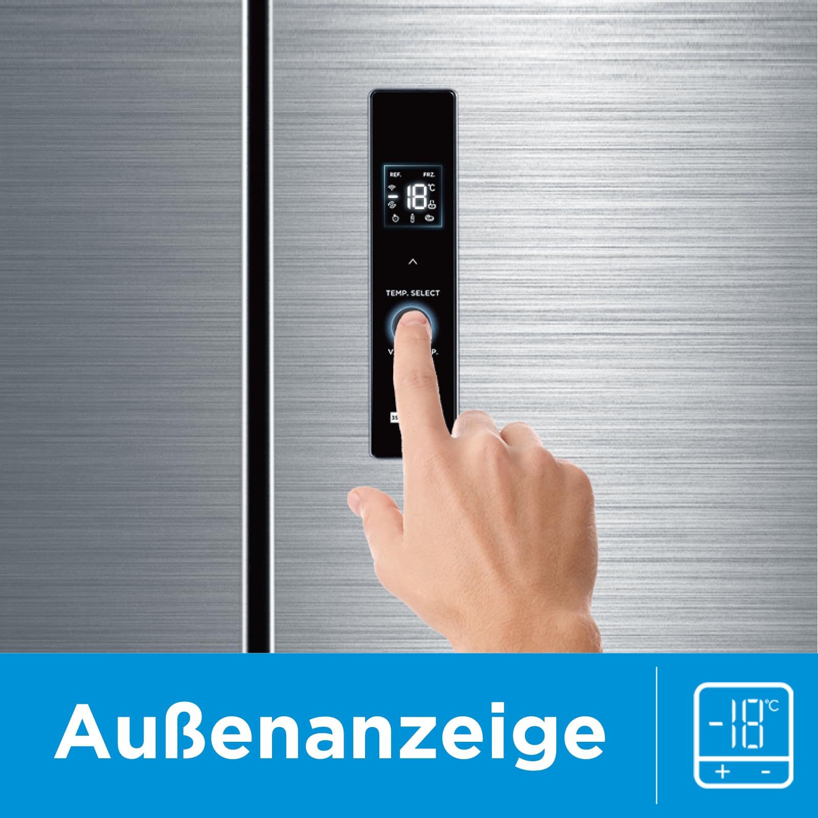 Midea French Door Kühl-Gefrierkombination/391 Liter NoFrost/Smart WiFi, Inverter & VarioBox/Energiesparend& Extrem Leise/Für Große Familien MERF402FIE02 7