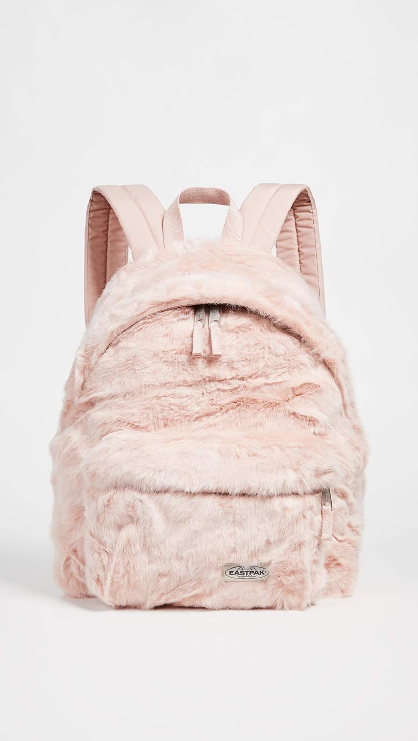 eastpak pink fur