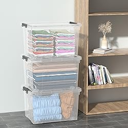 Ucake 40 Quart Large Plastic Storage Bins with