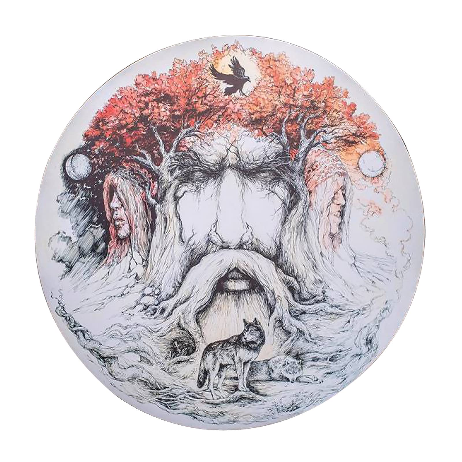 FIRLAR Shaman Drum,10 Inch Shaman Hand Drum With