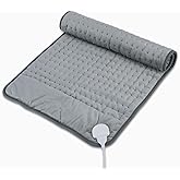 Heating Pad, Electric Heating Pads for Pain Relief and Cramps, 6 Heating Setting, Auto-Off, Machine Washable, Moist Dry Heat Options,Gifts for Women, Men, Older