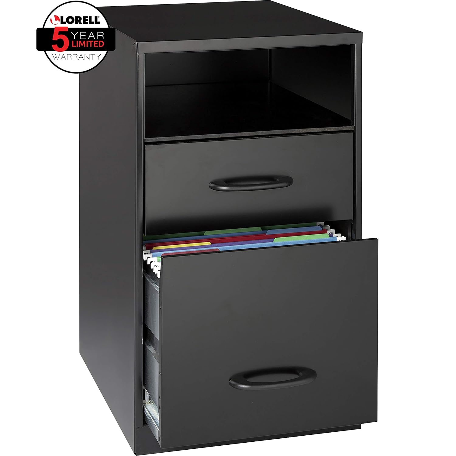 Lorell 18505 2 Drawer Mobile File Cabinet With Shelf 18 Inch Amazon In Home Kitchen