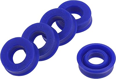 sourcing map UN Radial Shaft Seal 8mm ID x 16mm OD x 6mm PU Oil Seal Blue Pack