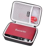 LTGEM Hard EVA Case Compatible with Focusrite Scarlett 2i2 4th Gen/Solo 4th Gen / 2i2 3rd Gen/Solo 3rd Gen USB Audio Interface and Accessories (Case Only)
