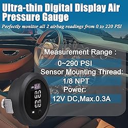 CNRAQR Dual Digital Display Air Pressure Gauge