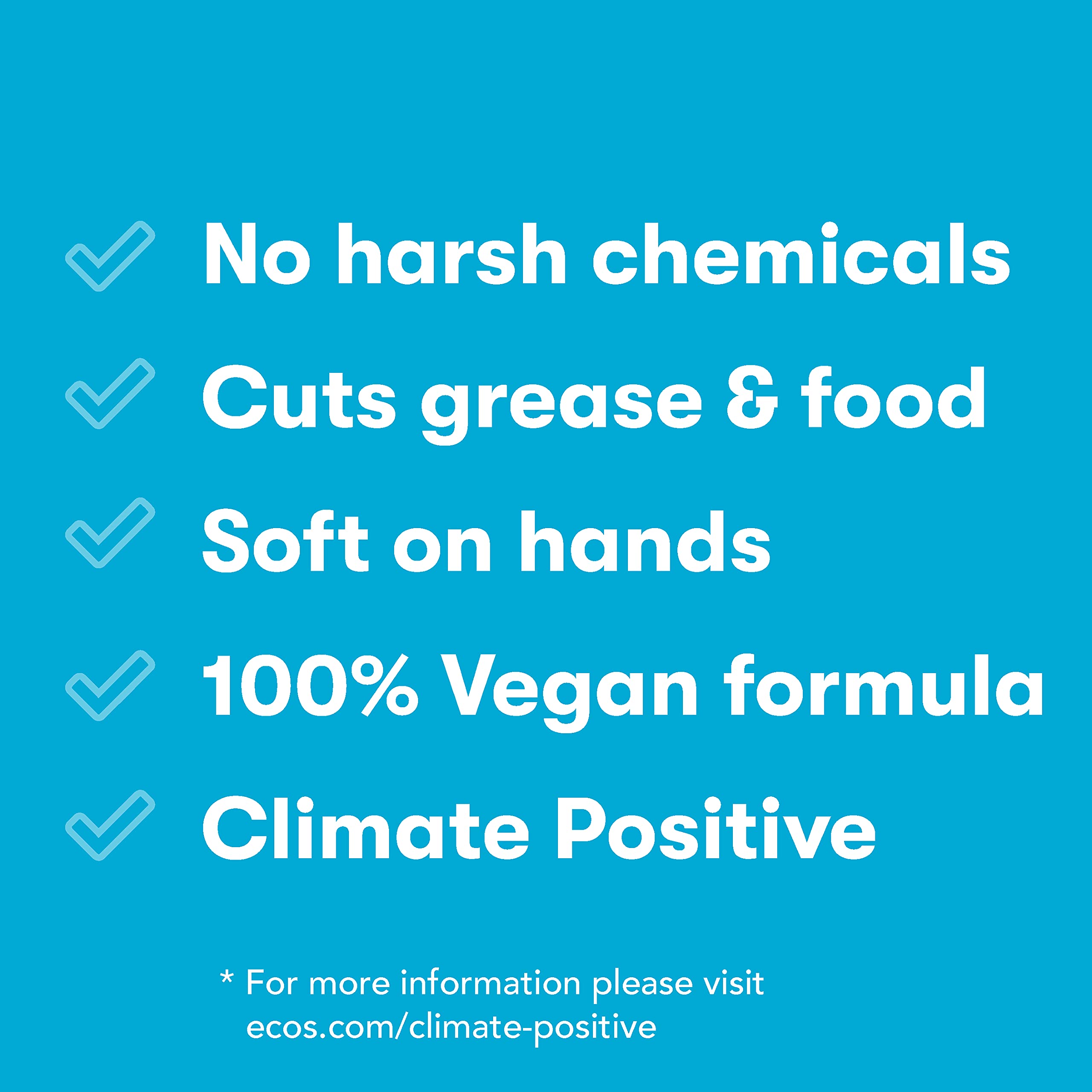 ECOS, Earth Friendly Products Dishmate Dishwashing Liquid Natural, Pear, 25 Fl Oz