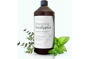 Luxury Foaming Bath - Natural Scented Bubble Bath With Essential Oils and Epsom Salt - Energizing Eucalyptus Scent, 33.8 fl o