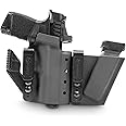 GRITR IWB Appendix Carry Kydex Right/Left Hand Gun Holster Compatible with Springfield Armory Hellcat with Magazine Holder, Open Bottom, Optic Cut, Adjustable Retention