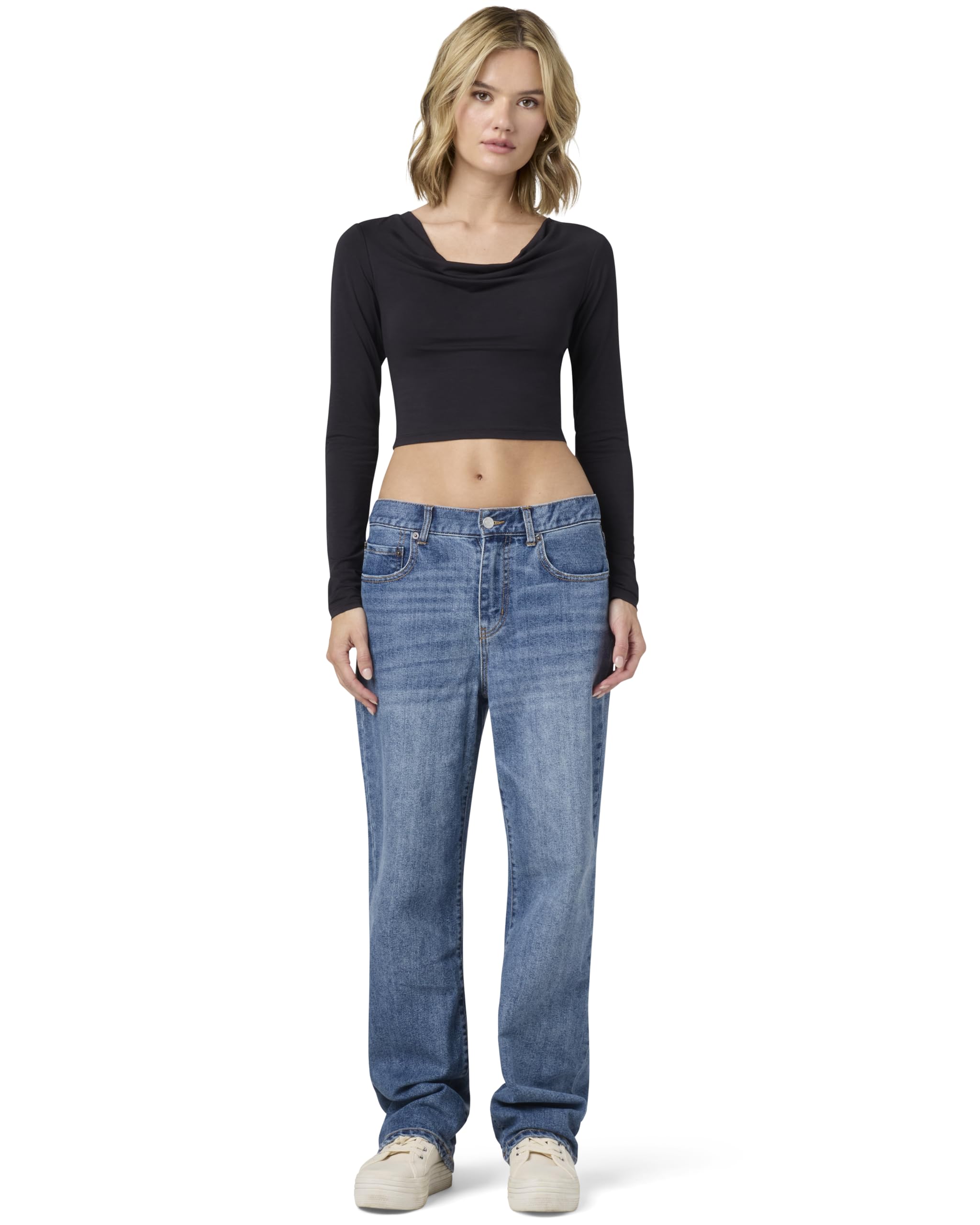 florence by mills Womens Boyfriend Jean Med Wash 8