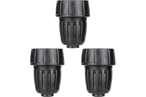 Yulaiyoen 1/2 Inch Drip Irrigation Tubing Faucet Adapter 3 Pack, 3/4" to 1/2" Irrigation Hose Adapter, 3/4 Inch Faucet Connector Garden Hose Adapter
