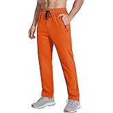 MAGNIVIT Sweatpants Track Pants Mens Athletic Stretch Pants with Zipper Pockets Quick Dry Joggers for Workout Running