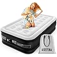Airefina Twin Air Mattress with Built-in Pump Raised