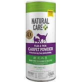 Natural Care Flea &amp; Tick Carpet Powder, Flea Carpet Treatment, 8.1oz | Rug Treatment, Pet Bedding, Flea Prevention, Tick Control, Home Pest Control, Carpet Freshener, Easy Application