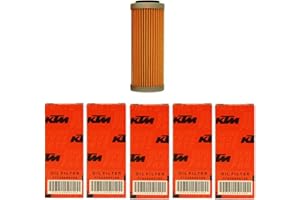 NEW OEM KTM OIL FILTERS 5 PACK 350 400 450 500 530 EXC-F SX-F XC-F XCF-W FACT. ED 2008-2018 5X 77338005100