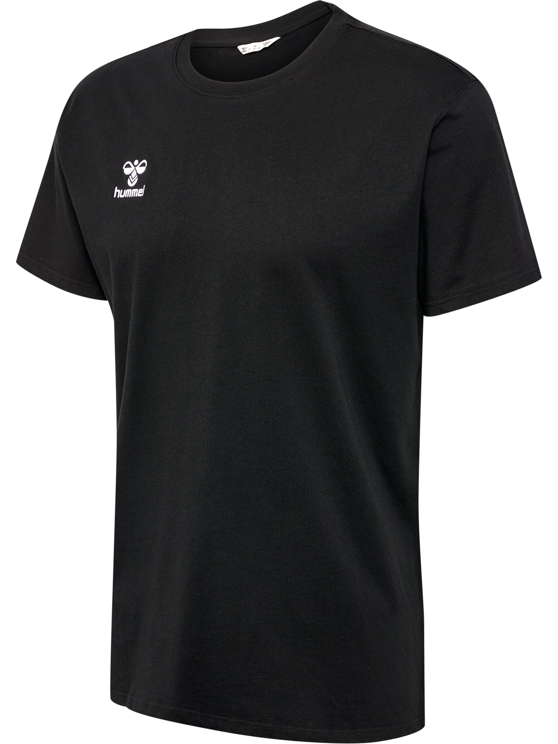 hummel GO 2.0 Men's Short-Sleeved Sports Shirt, Training Shirt for Fitness, Sports and Leisure, Made from 100% Organic Cotton, Comfortable Fit, Stretch Jersey Fabric and Crew Neck